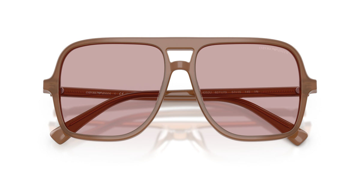 Emporio Armani  EA4252U 627173 57 Shiny Opaline Light Brown / Pink