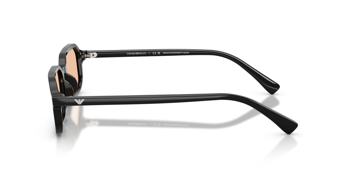 Emporio Armani  EA4253U 501793 54 Shiny Black / Light Orange