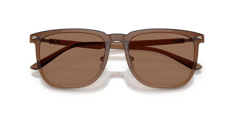 Emporio Armani  EA4255D 628273 56 Shiny Transparent Brown / Dark Brown