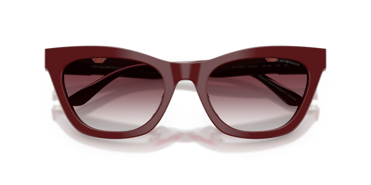 Emporio Armani 0EA4259U 63238H 55 Shiny Bordeaux/ Clear Gradient Dark Violet