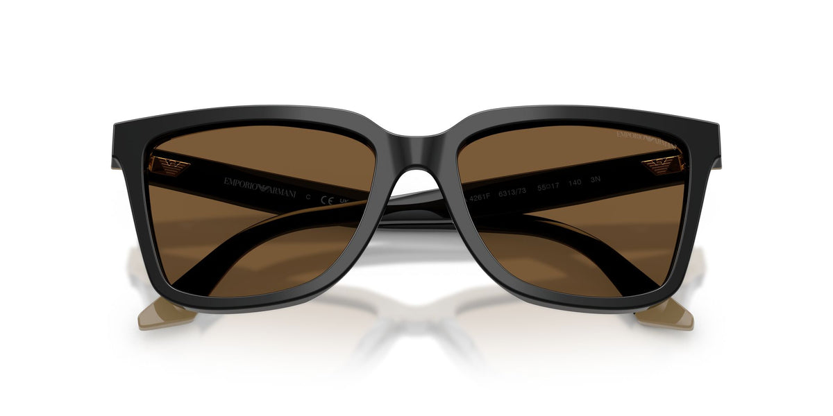 Emporio Armani 0EA4261F 631373 55 Black/Beige/ Brown