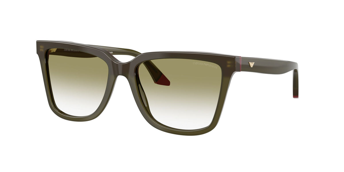 Emporio Armani 0EA4261 6316W0 55 Opal Green/Bordeaux/ Clear Gradient Green
