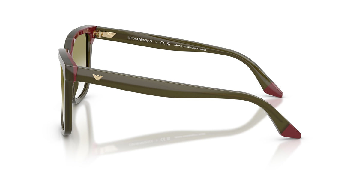 Emporio Armani 0EA4261 6316W0 55 Opal Green/Bordeaux/ Clear Gradient Green