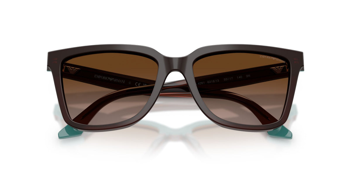 Emporio Armani 0EA4261 631813 55 Transparent Brown/Teal/ Brown Gradient