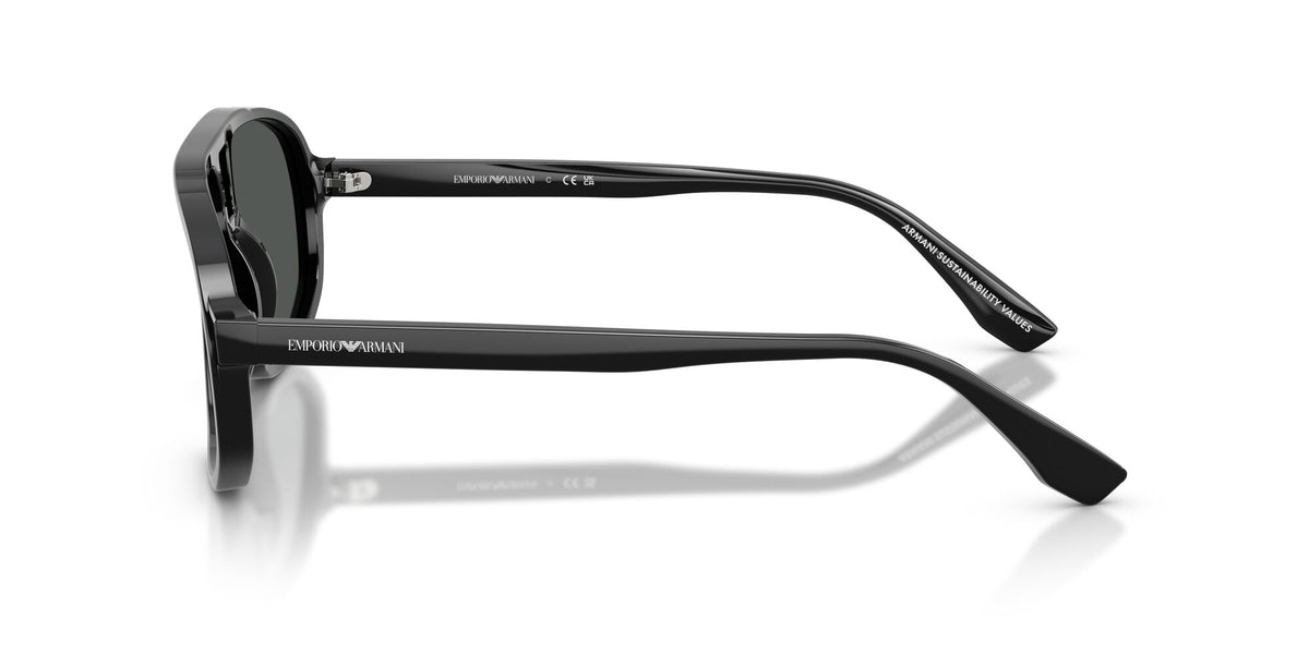 Emporio Armani 0EA4263U 501787 57 Shiny Black/ Dark Grey
