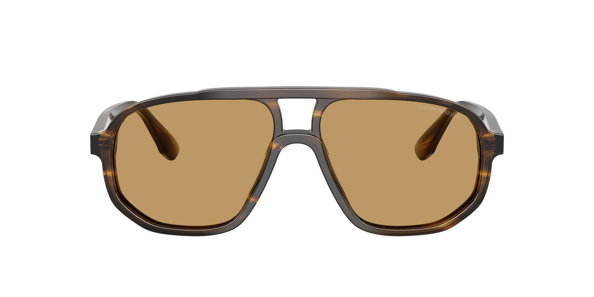 Emporio Armani 0EA4263U 632673 57 Striped Dark Green/ Brown