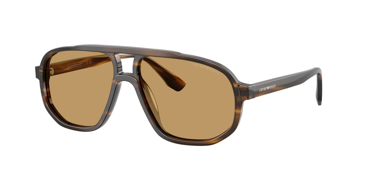 Emporio Armani 0EA4263U 632673 57 Striped Dark Green/ Brown