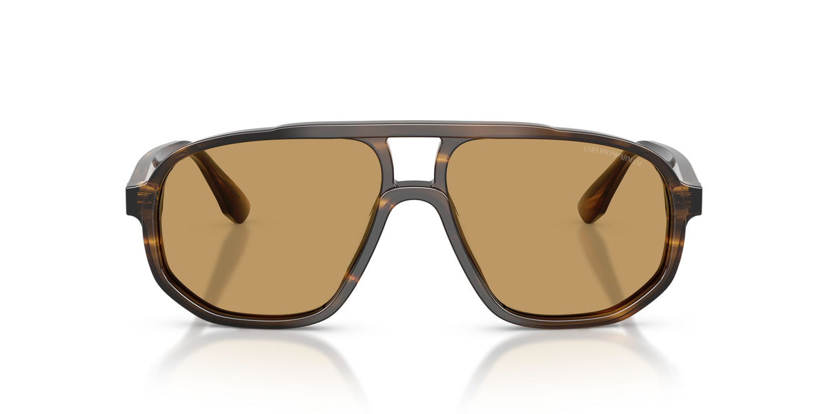 Emporio Armani 0EA4263U 632673 57 Striped Dark Green/ Brown