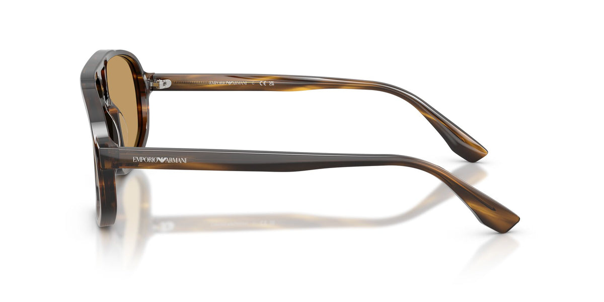Emporio Armani 0EA4263U 632673 57 Striped Dark Green/ Brown