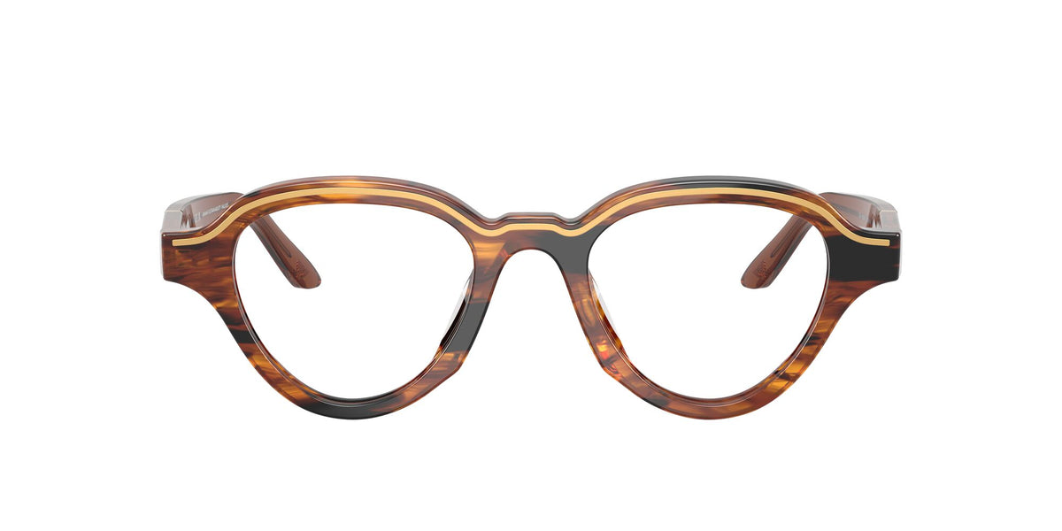 Emporio Armani 0EA4264U 63391W 47 Striped Dark Brown/ Clear