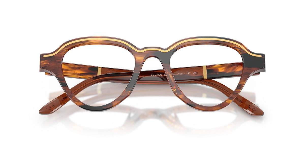 Emporio Armani 0EA4264U 63391W 47 Striped Dark Brown/ Clear