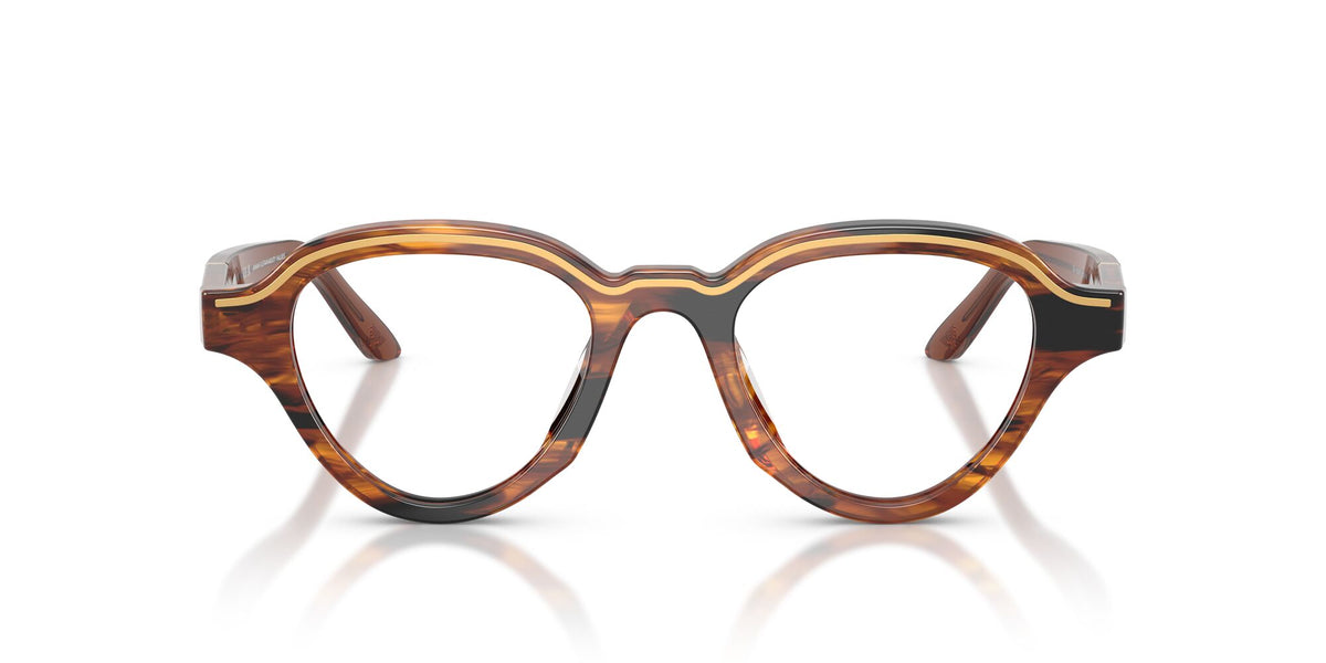 Emporio Armani 0EA4264U 63391W 47 Striped Dark Brown/ Clear