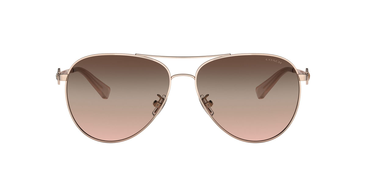 Coach C6178 0HC7128 9331U8 58 Shiny Rose Gold/ Brown Pink Gradient 58 / Plastic / Metal