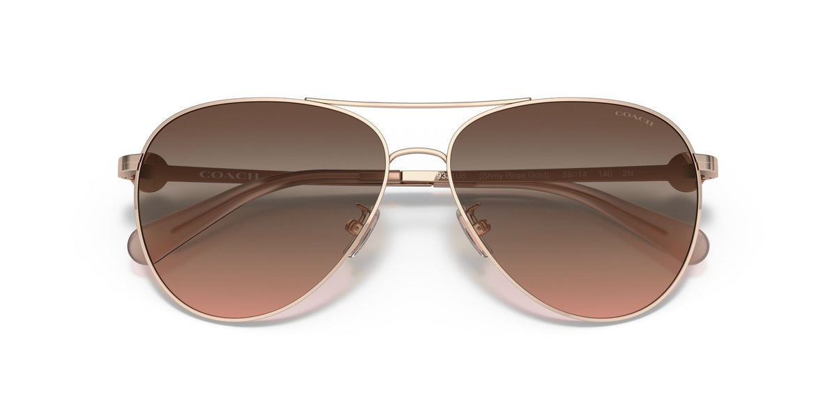 Coach C6178 0HC7128 9331U8 58 Shiny Rose Gold/ Brown Pink Gradient 58 / Plastic / Metal