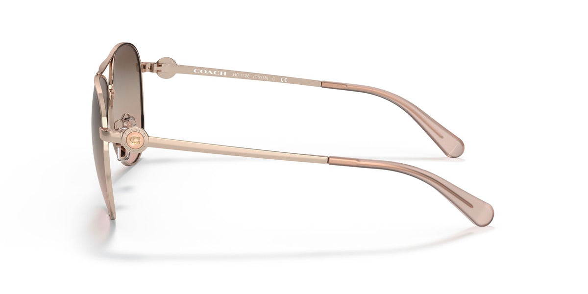 Coach C6178 0HC7128 9331U8 58 Shiny Rose Gold/ Brown Pink Gradient 58 / Plastic / Metal