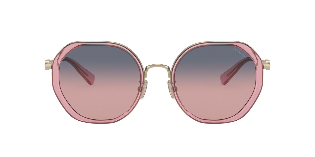 Coach Cd477 0HC7141 90050J 54 Transparent Pink/ Plum Purple Scarlet Gradient 54 / Plastic / Metal