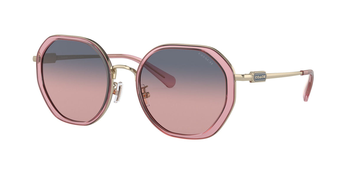 Coach Cd477 0HC7141 90050J 54 Transparent Pink/ Plum Purple Scarlet Gradient 54 / Plastic / Metal