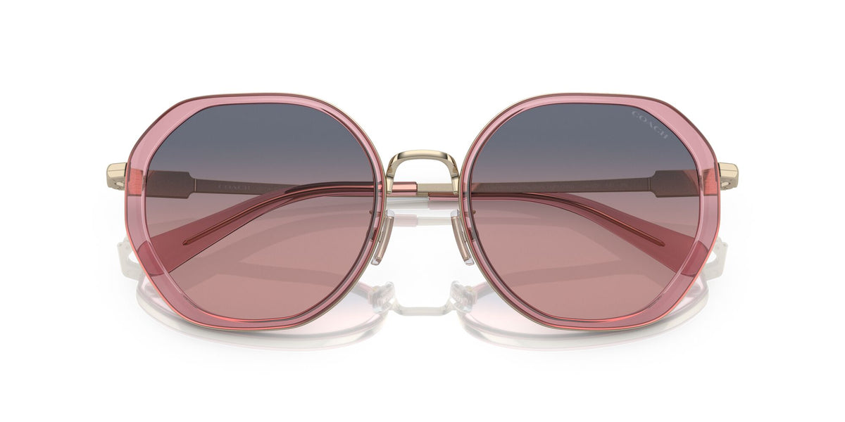 Coach Cd477 0HC7141 90050J 54 Transparent Pink/ Plum Purple Scarlet Gradient 54 / Plastic / Metal