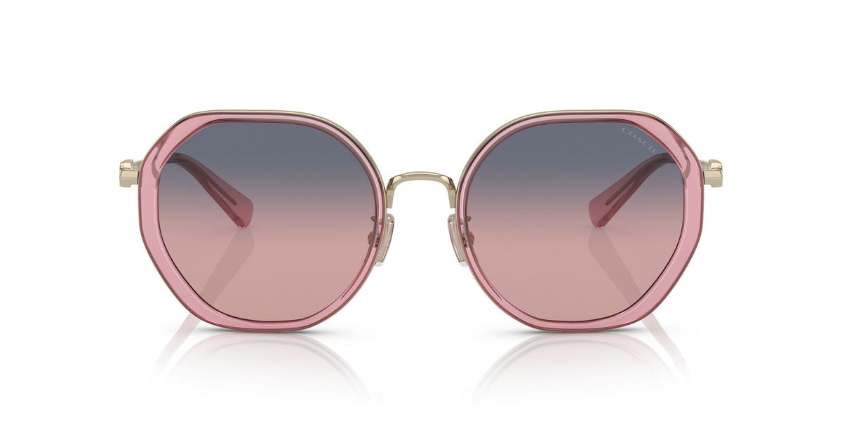 Coach Cd477 0HC7141 90050J 54 Transparent Pink/ Plum Purple Scarlet Gradient 54 / Plastic / Metal