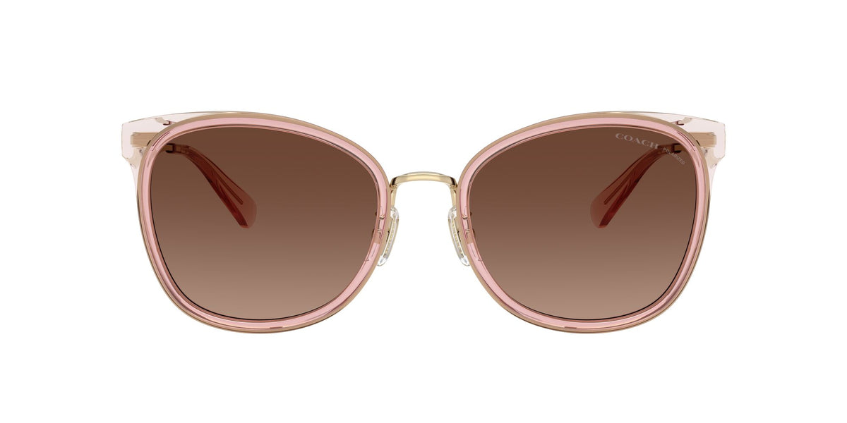 Coach Cw185 HC7170 9469T5 56 Light Gold/Pink / Brown Gradient Polar