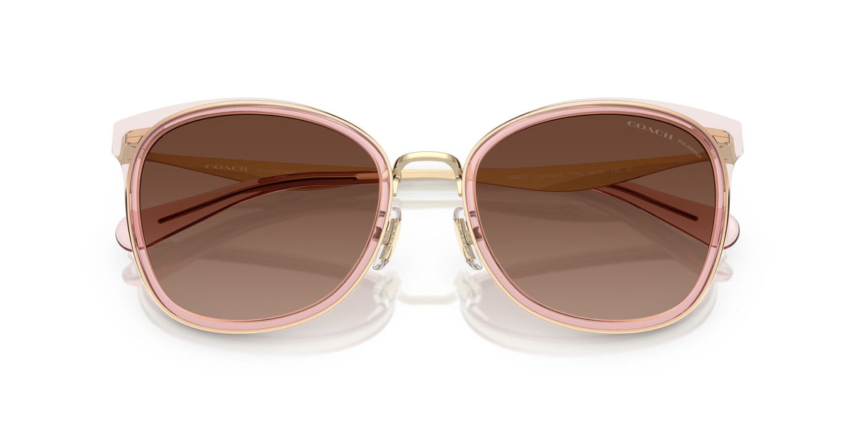 Coach Cw185 HC7170 9469T5 56 Light Gold/Pink / Brown Gradient Polar