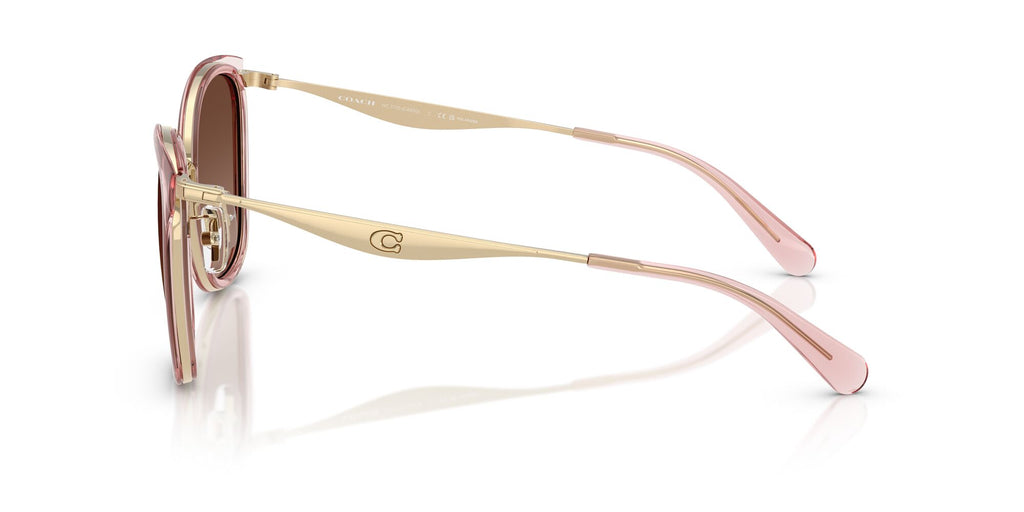 Coach Cw185 HC7170 9469T5 56 Light Gold/Pink / Brown Gradient Polar