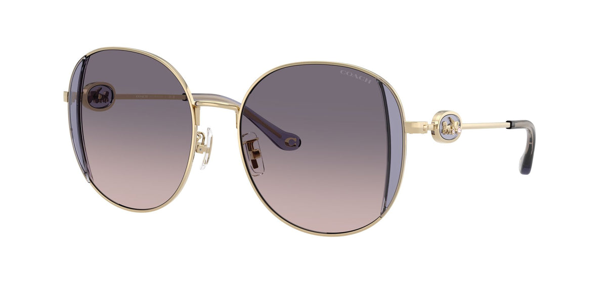 Coach Cad73 HC7176B 900536 54 Shiny Light Gold/Lilac / Lilac Peach Gradient