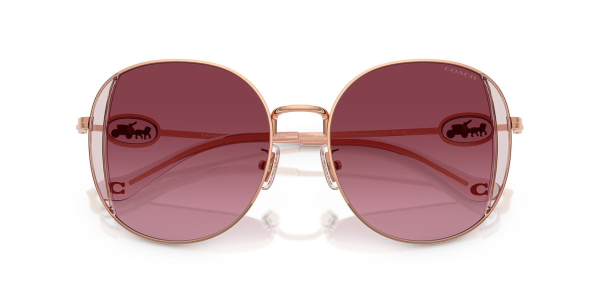 Coach Cad73 HC7176B 93318H 54 Shiny Rose Gold/Rose / Berry Gradient