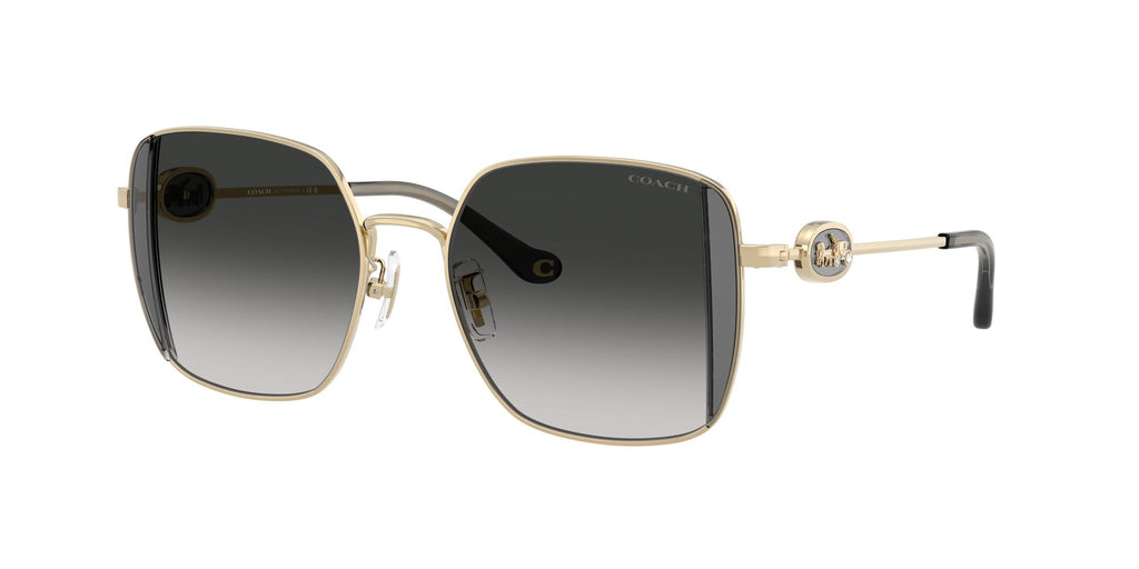 Coach Cad72 HC7177B 90053C 51 Shiny Light Gold/Smoke / Grey Gradient
