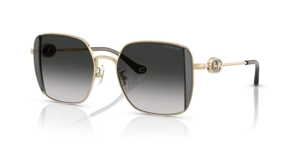 Coach Cad72 HC7177B 90053C 51 Shiny Light Gold/Smoke / Grey Gradient