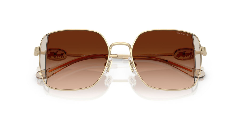 Coach Cad72 HC7177B 900574 51 Shiny Light Gold/Fawn / Brown Gradient