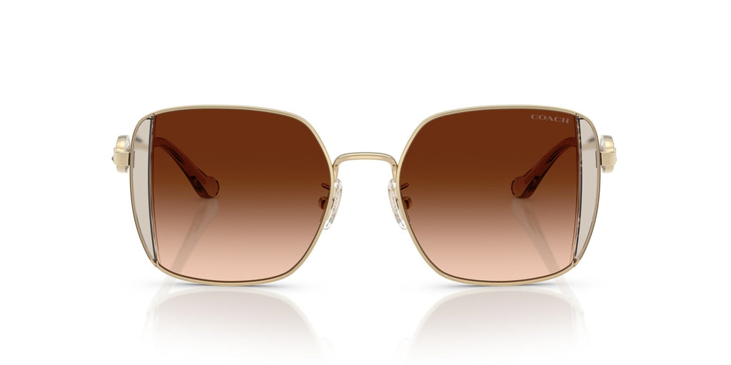 Coach Cad72 HC7177B 900574 51 Shiny Light Gold/Fawn / Brown Gradient