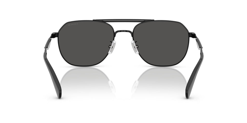 Coach Cae80 HC7178 939387 57 Satin Black/Black / Grey Solid