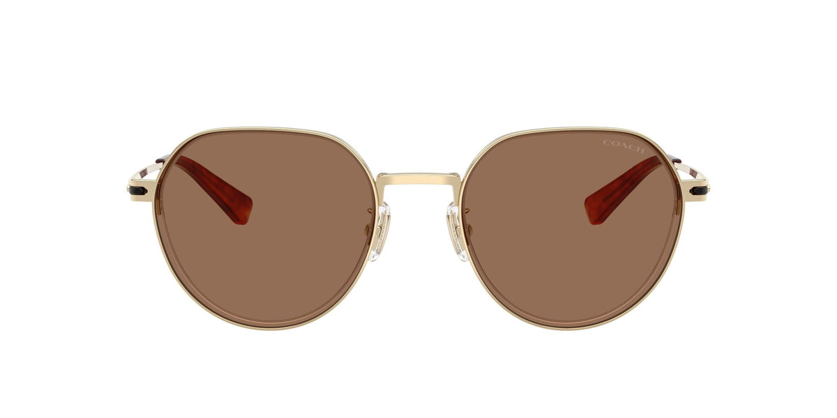 Coach Cae81 HC7179 900573 52 Shiny Light Gold / Brown Solid