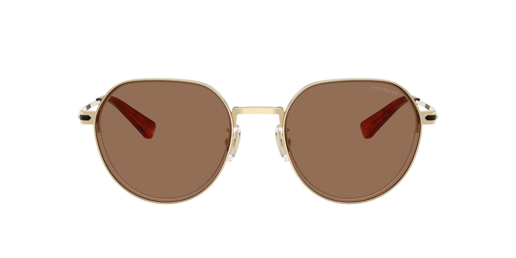 Coach Cae81 HC7179 900573 52 Shiny Light Gold / Brown Solid