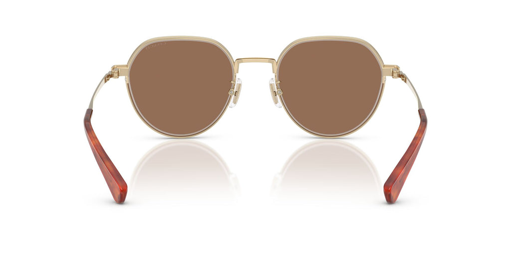 Coach Cae81 HC7179 900573 52 Shiny Light Gold / Brown Solid
