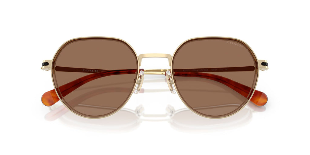 Coach Cae81 HC7179 900573 52 Shiny Light Gold / Brown Solid