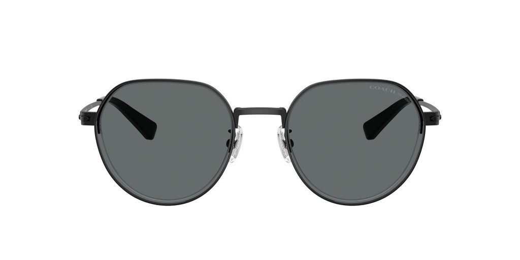 Coach Cae81 HC7179 934481 52 Satin Black / Grey Solid Polar