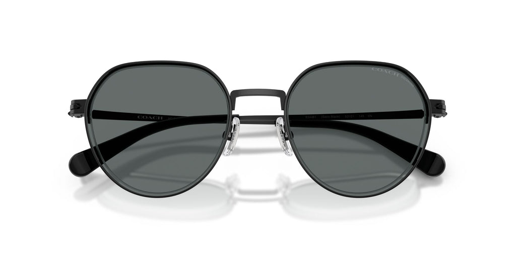 Coach Cae81 HC7179 934481 52 Satin Black / Grey Solid Polar