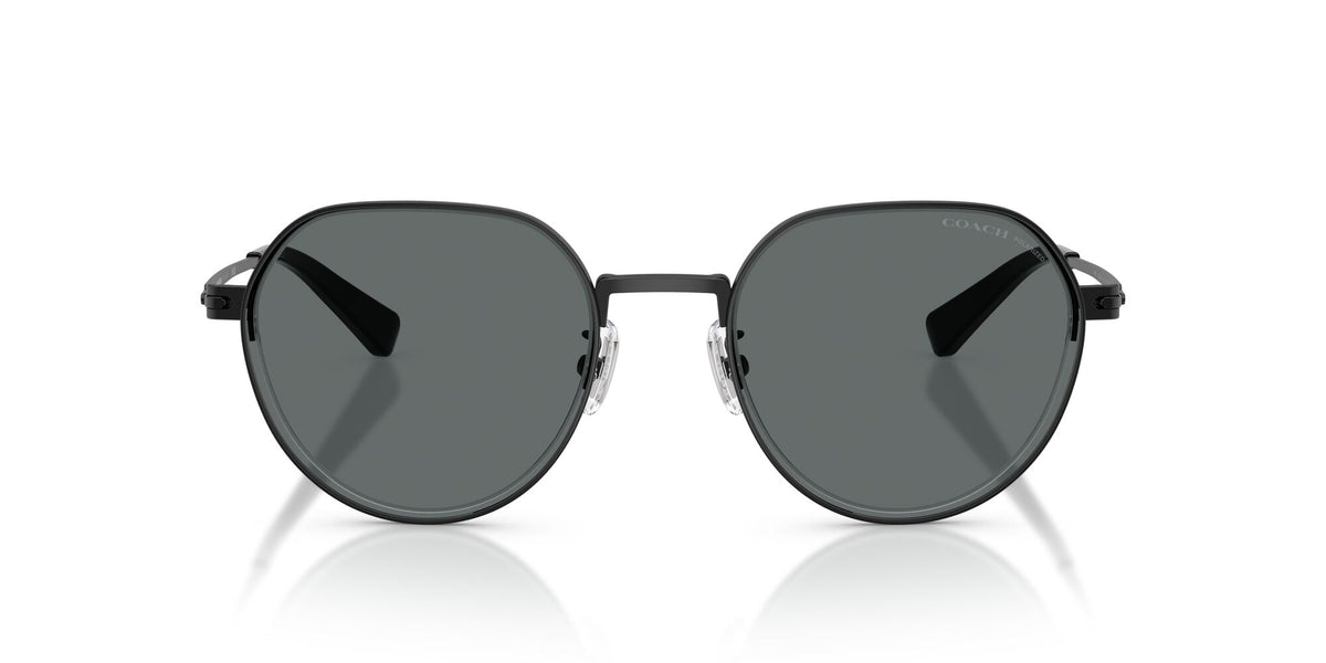 Coach Cae81 HC7179 934481 52 Satin Black / Grey Solid Polar