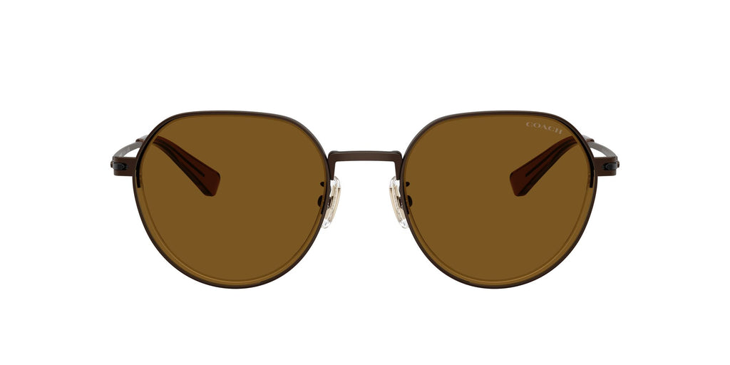 Coach Cae81 HC7179 947183 52 Satin Brown / Brown Solid Polar