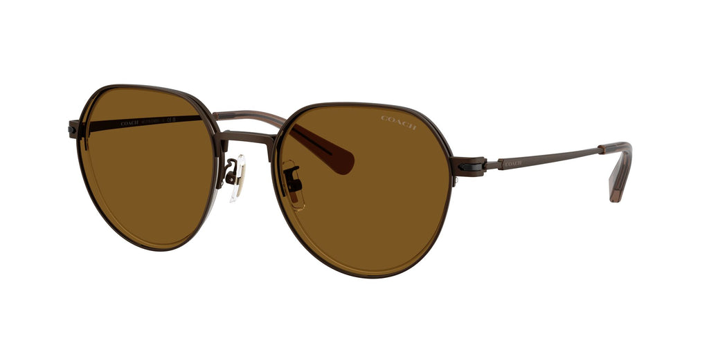 Coach Cae81 HC7179 947183 52 Satin Brown / Brown Solid Polar
