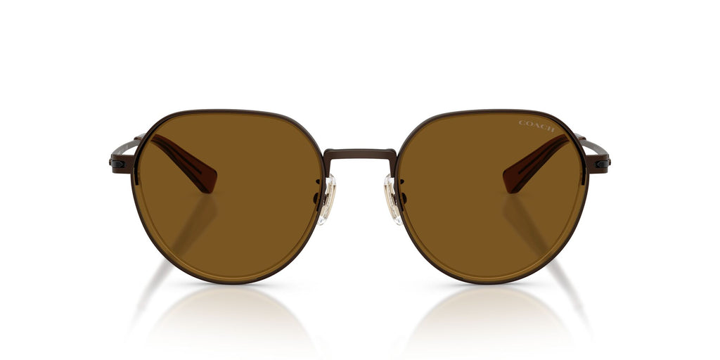 Coach Cae81 HC7179 947183 52 Satin Brown / Brown Solid Polar