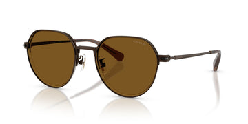 Coach Cae81 HC7179 947183 52 Satin Brown / Brown Solid Polar