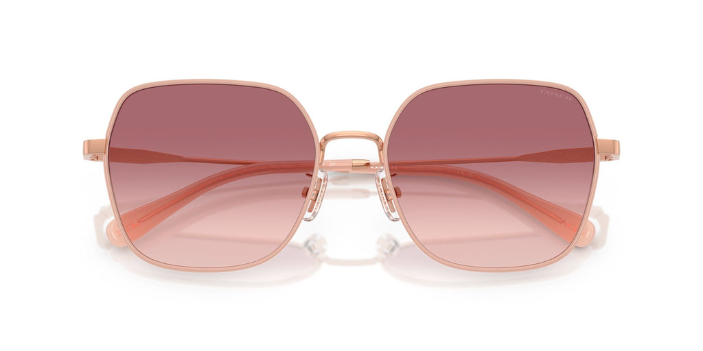 Coach Cae93 HC7180D 94657W 57 Shiny Rose Gold/Milky Rose / Violet Pink Gradient