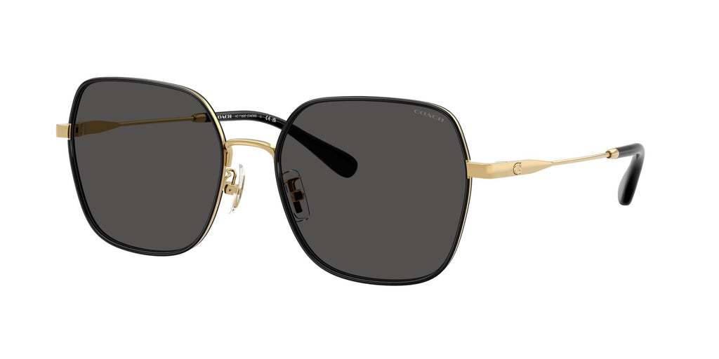 Coach Cae93 HC7180D 946687 57 Shiny Gold/Black / Grey Solid