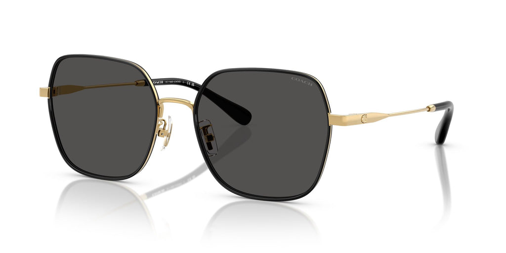 Coach Cae93 HC7180D 946687 57 Shiny Gold/Black / Grey Solid