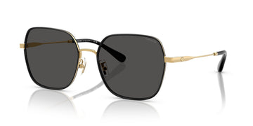 Coach Cae93 HC7180D 946687 57 Shiny Gold/Black / Grey Solid