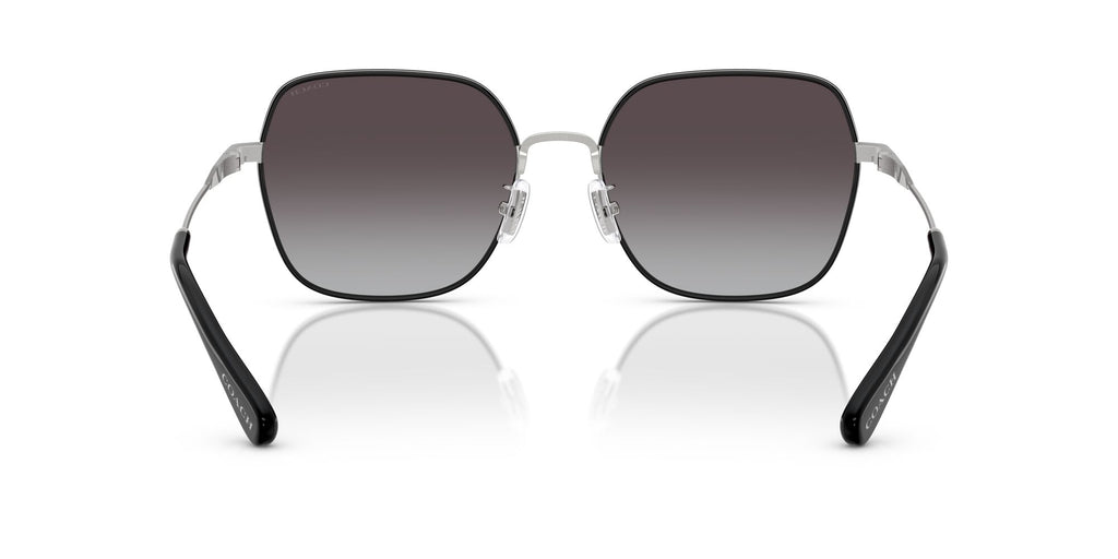 Coach Cae93 HC7180D 94673C 57 Shiny Silver/Black / Grey Gradient
