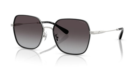 Coach Cae93 HC7180D 94673C 57 Shiny Silver/Black / Grey Gradient